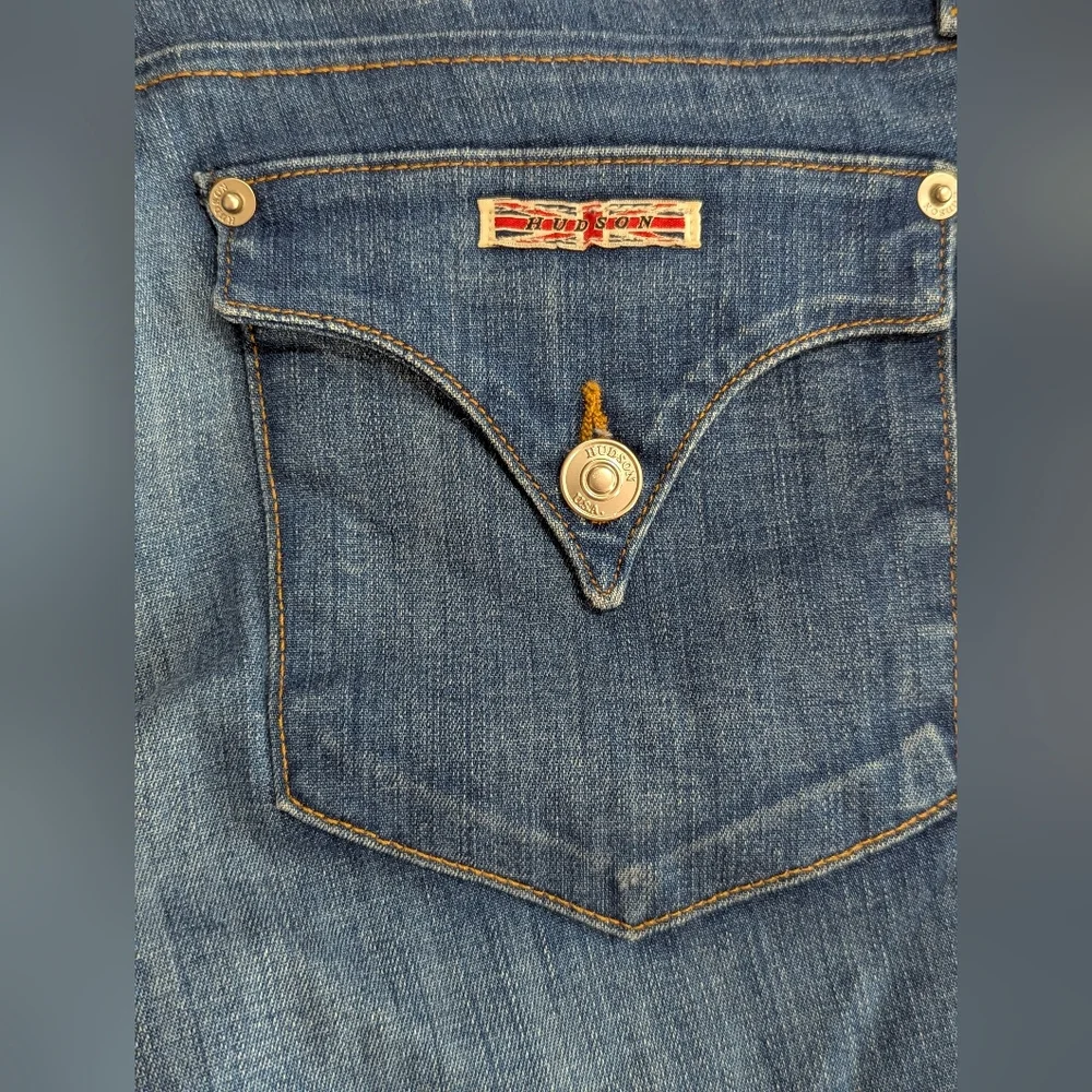 Hudson Jorts Blue Denim Knee Viceroy 5-Pocket Style Jean Shorts 30 *NWOT